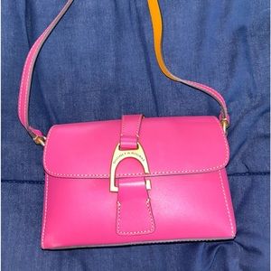 Dooney Fuschia Kyra Small Shoulder Bag